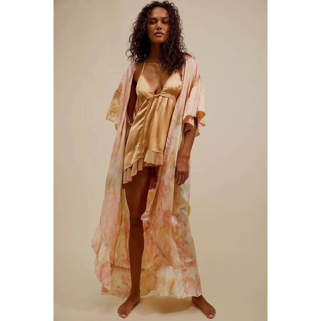 Free People Moonbeams Washed Robe $198